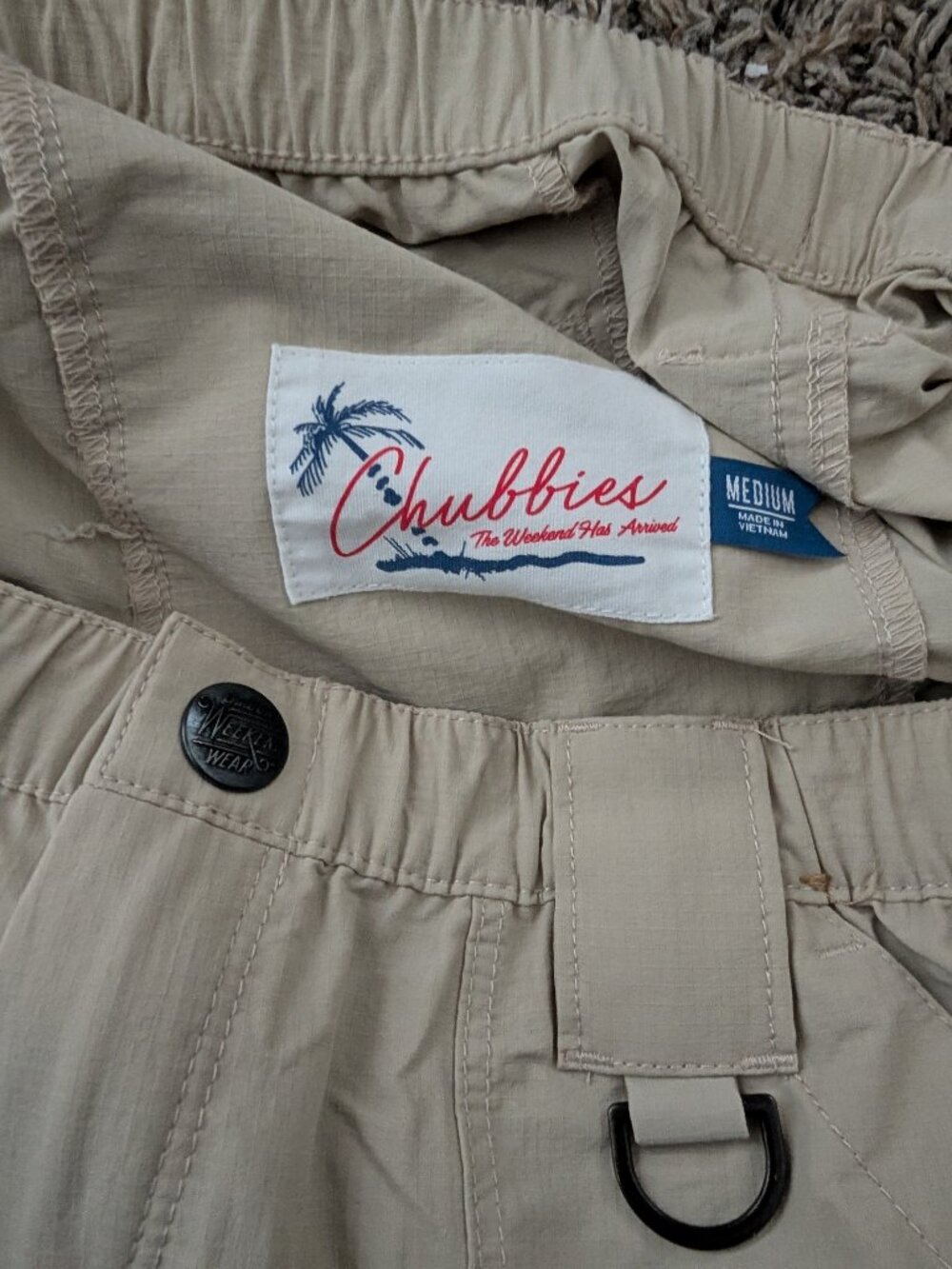 Chubbies Men's Dry-Flys Fishing Shorts - 5.5 Inseam - Tan - Medium - Picture 6 of 6